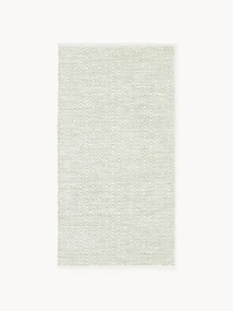 Handgeweven outdoor vloerkleed Rika met vintage ruitjesmotief