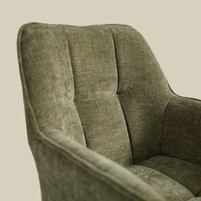 Groene Eetkamerstoel Met Stiksels