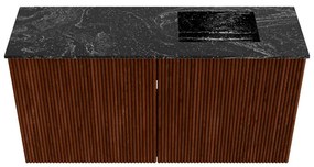 Mondiaz Joya DLux 80cm toiletmeubel ruby met wastafel faye rechts zonder kraangat lava
