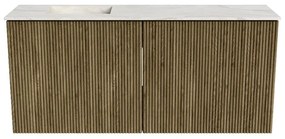 Mondiaz Joya DLux 90cm toiletmeubel dusk met wastafel faye links 1 kraangat ostra