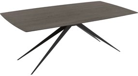 Goossens Excellent Eettafel Uniek, Semi rechthoekig 200 x 100 cm