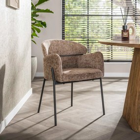Comfortabele Eetkamerstoel Mocca