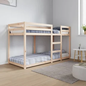 vidaXL Stapelbed 75x190 cm massief grenenhout