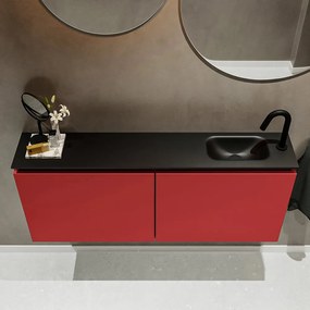 Mondiaz Ture 120cm toiletmeubel fire met wastafel urban rechts 1 kraangat