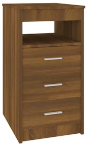 vidaXL Ladekast 40x50x76 cm bewerkt hout bruineikenkleurig