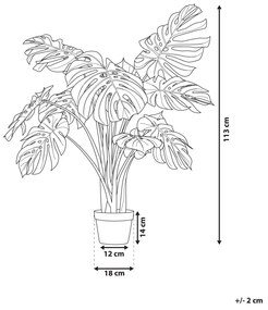 Kunstplant MONSTERA PLANT Beliani