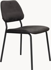 Fluwelen stoelen Darby, 2 stuks