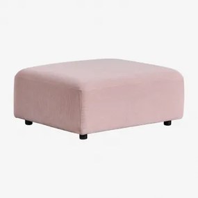 Gestoffeerde Poef Fogler Corduroy Roze Wijn - Sklum