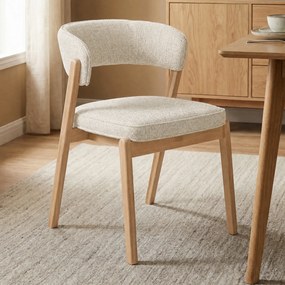 Zuiver Bright Design Eetkamerstoel Eiken Beige