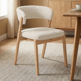 Zuiver Bright Design Eetkamerstoel Eiken Beige