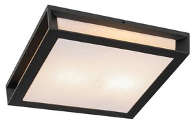 Moderne buiten wandlamp zwart 2-lichts IP44 - Jeffrey