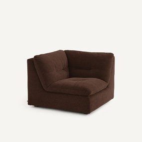 Modulaire 90° hoek in chenille fluweel, GIULIANO