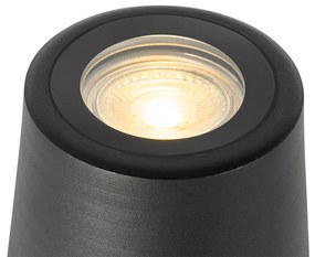 Buitenlamp Moderne tuinspot zwart rond IP65 - Lennard Modern GU10 IP65 Buitenverlichting