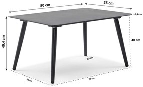 Stoel en Bank Loungeset 5 personen Aluminium Grijs  De Laan Projects