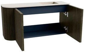 Mondiaz Joya DLux 80cm toiletmeubel ronding links shadow met wastafel faye rechts 1 kraangat meli