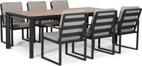 Tuinset 6 personen  Aluminium Grijs Lifestyle Garden Furniture Alessio/Allungo