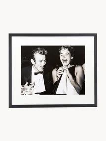 Ingelijste fotoprint Pier Abgeli en James Dean