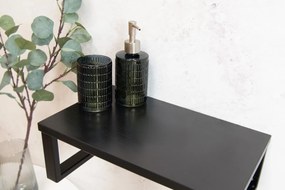 Saniclear Lovi zwarte plank 40cm voor waskom in het toilet