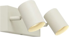 Moderne plafondspot beige 2-lichts kantelbaar - Jeana