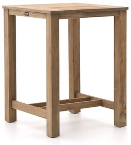 Bartafel ROUGH | Vierkant  | Tuintafel Teakhout | 80x80cm | 2 personen | Kees Smit Tuinmeubelen