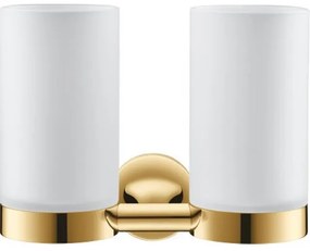 Duravit Starck T Tandenborstelhouder - dubbel - matglas - goud gepolijst 0099483400