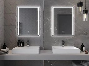 Mexen Zusa verlicht badkamerspiegel 60 x 80 cm, LED 6000K, anti-condens - 9808-060-080-611-00