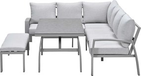 Garden Impressions Cameron lounge dining set 4-delig links - valley sand