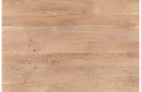 Goossens Salontafel Mamilo vierkant, hout eiken onbewerkt, elegant chic, 80 x 35 x 80 cm