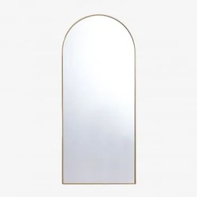 Wandspiegel In Metaal Belm Goud & 90 X 200 Cm - Sklum