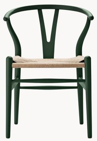 Houten Wishbone stoel CH24 met gevlochten zitvlak