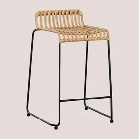 Aroa Hoge Tuinkruk Van Synthetisch Rotan (77,5 Cm) ↑65 Cm & Zwart - Sklum