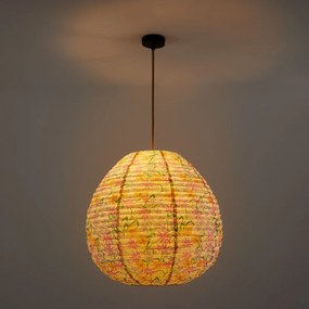 Bolvormige hanglamp met bloemenprintØ55 cm, Printa