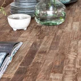 DTP Home Timeless Tracks Eettafel Gerecycled Teak Hout 200 Cm - 200 X 90cm.