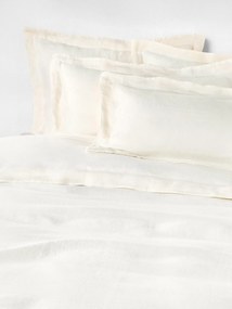 Linnen dekbedovertrek Linna met bies
