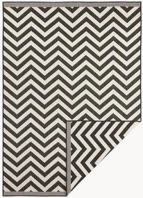 Omkeerbaar in- & outdoor vloerkleed Palma met zigzagpatroon