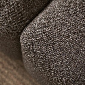 Bruine Hoekbank Chaise Longue Links