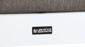 Hoek loungeset 6 personen Aluminium Wit  Lifestyle Garden Furniture Luca