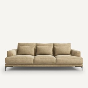 4-zits sofa in stonewashed fluweel, Marsile