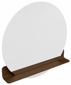 Mondiaz Spot spiegel rond Ø80cm met planchet rust