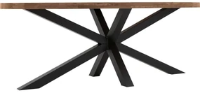 Goossens Eettafel Blade, Strak blad ovaal 260 x 120 cm 6 cm dik