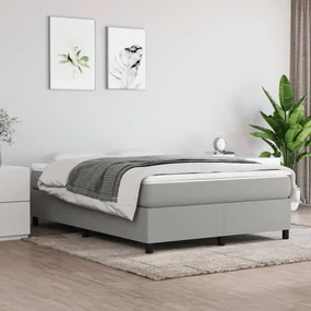 vidaXL Boxspringframe stof lichtgrijs 140x200 cm
