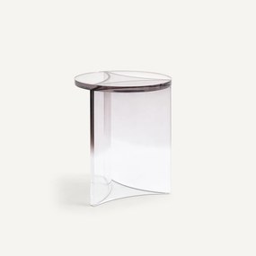 Ronde bijzettafel in acryl, Akrili.