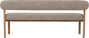 Eetkamerbank Eiken Met Grove Stof 180 Cm