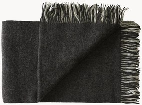 Wollen plaid Drejø met franjes