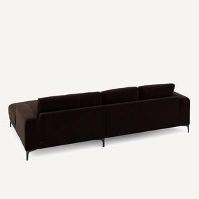 XL hoekbank rechts in fluweel, MARSILE