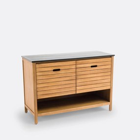 Meubel voor wastafel Saturne, acacia, L120 cm