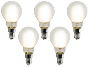 Set van 5 Smart E14 LED lampen P45 mat 4.2W 470 lm 2700-6500K
