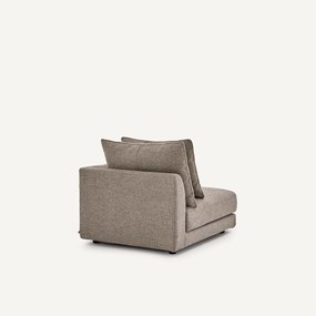 Halve bank rechts, modulair, in tweed, TIBERIO