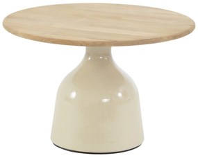 June lounge tuintafel hoogglans keramiek creme 60xH40 cm 4 Seasons Outdoor