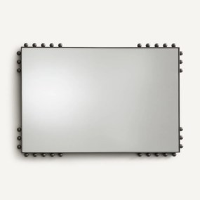 Marmeren spiegel, afwerking nikkel lak, H96 cm, Arama